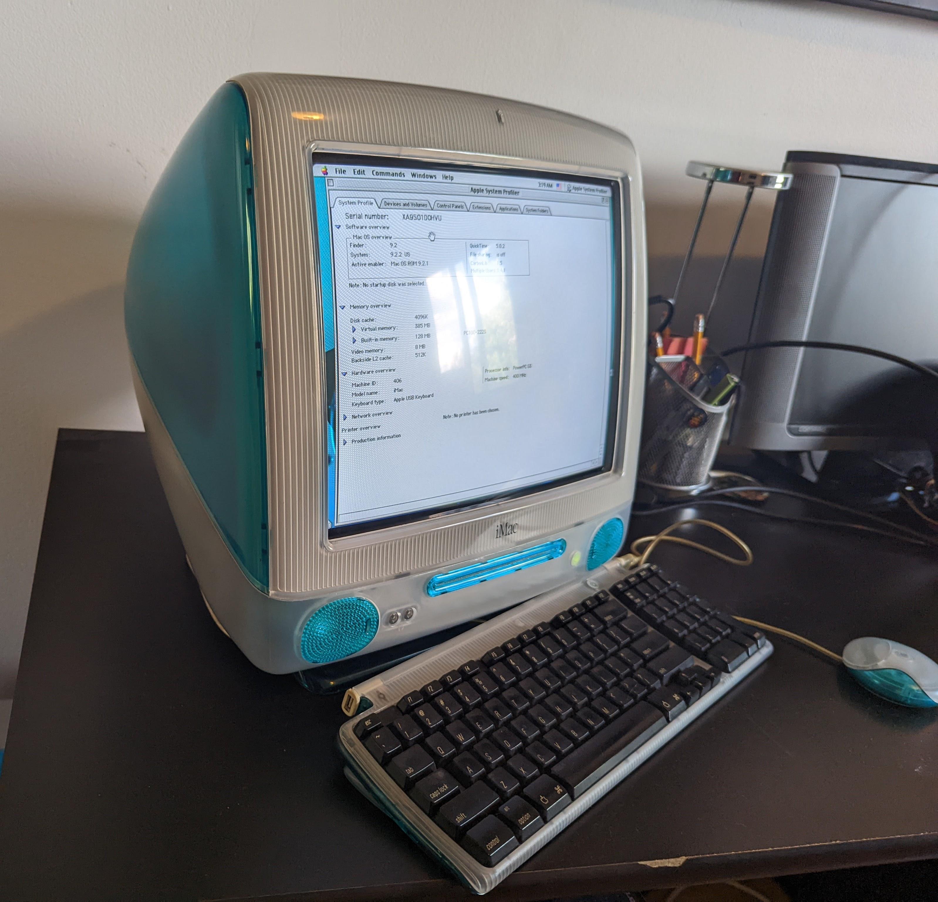 Side of the iMac G3